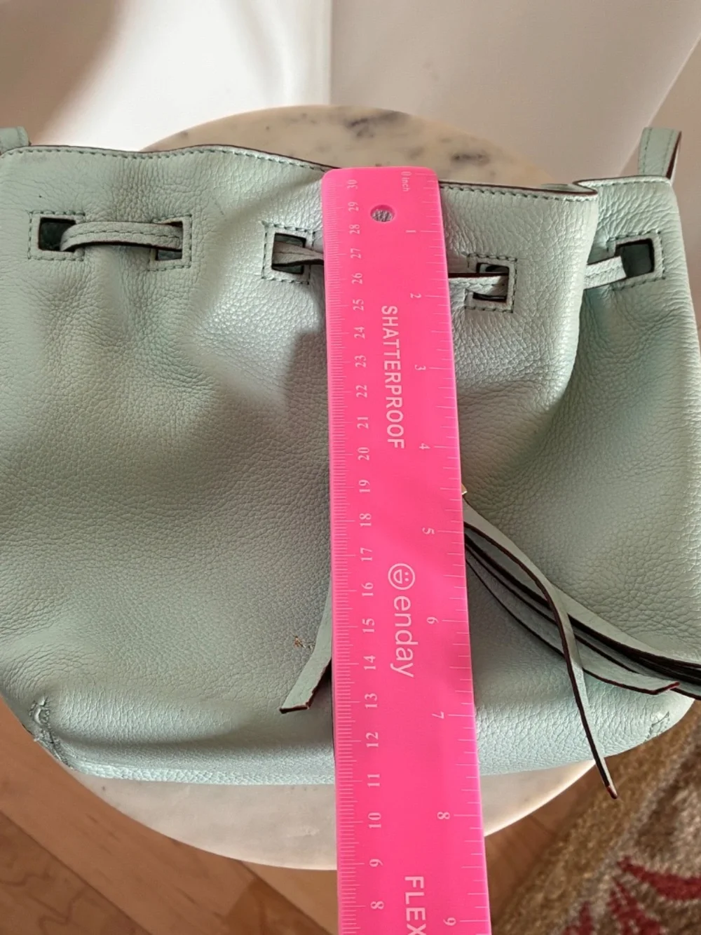 Kate Spade Grace Blue Grey Street Cooper bucket crossbody